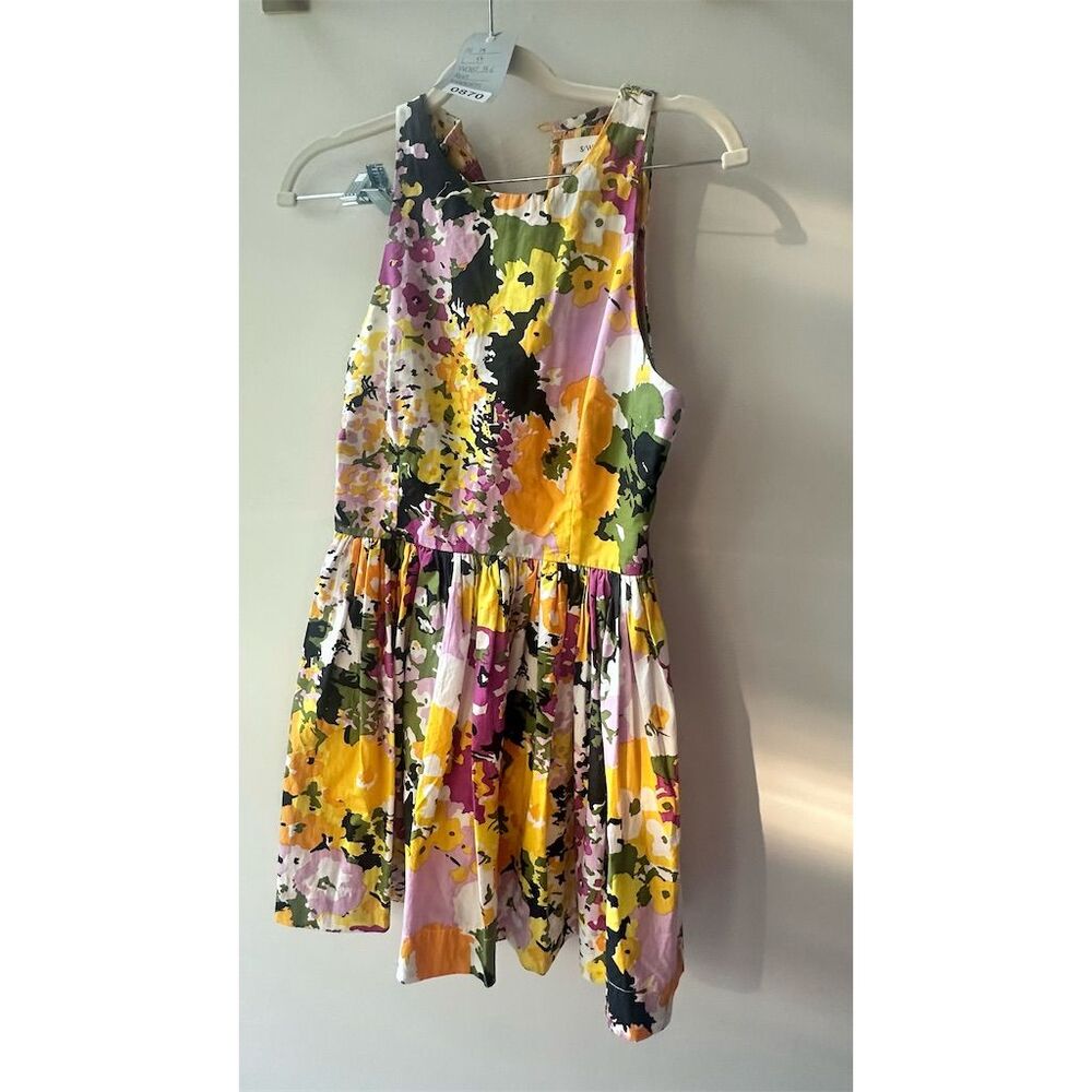 Swf Women's XS Floral Sleeveless Mini Dress Multicolor Summer Casual